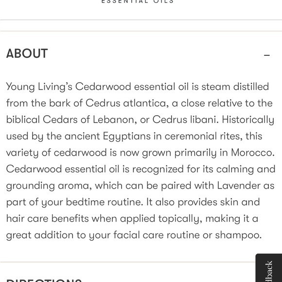Young Living Cedarwood Essential Oil 15ml - Picture 4 of 4